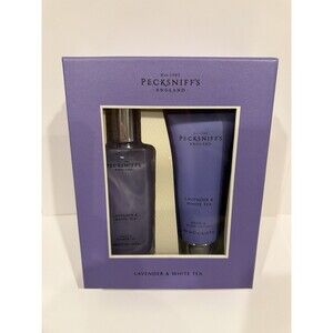 Pecksniff England Lavender & White Tea Shower Gel 10.1 oz & Hand Cream 6.7 oz